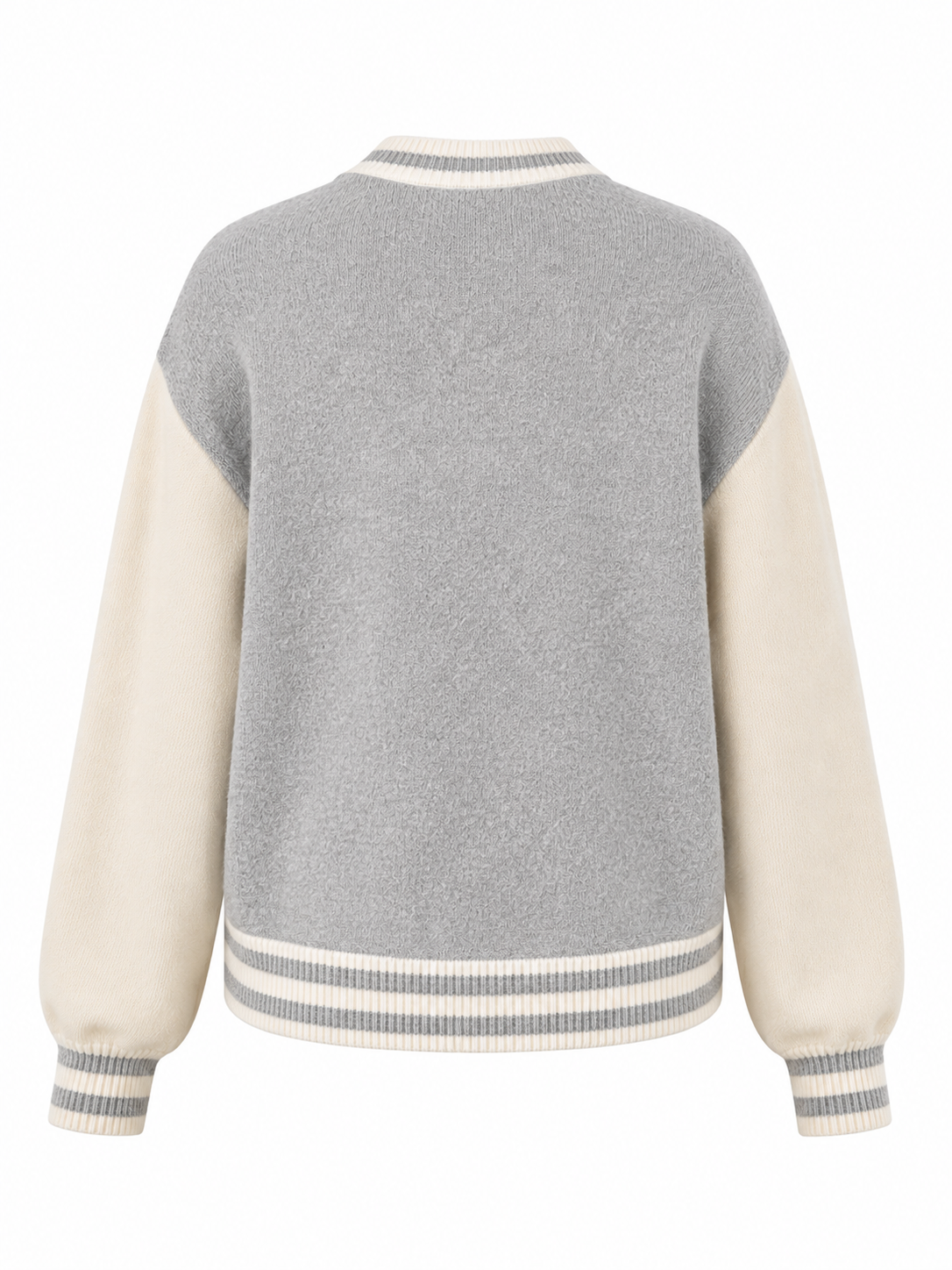True Religion - Strick Bomberjacke Smoke Wolle-Kaschmir