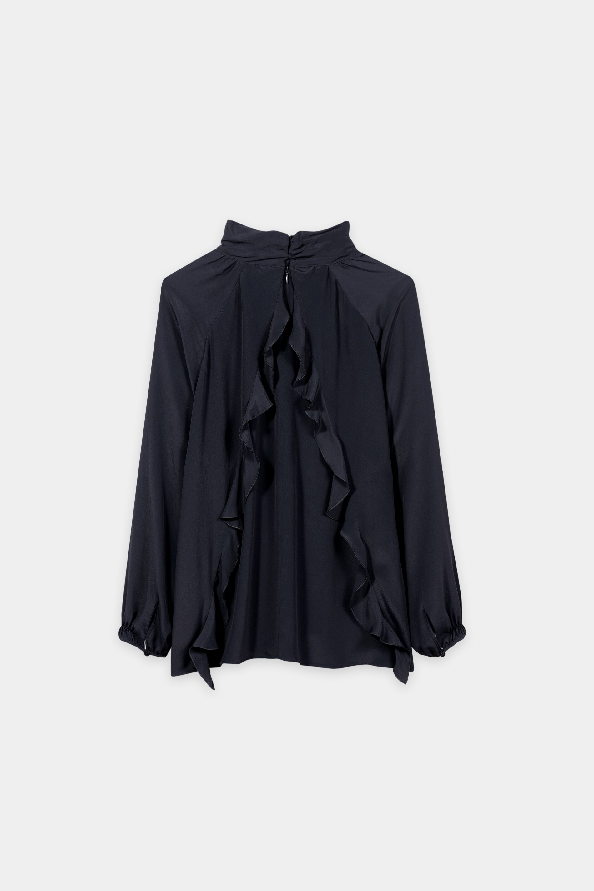 Luisa Cerano - Bluse Winter Navy Seiden-Mischung