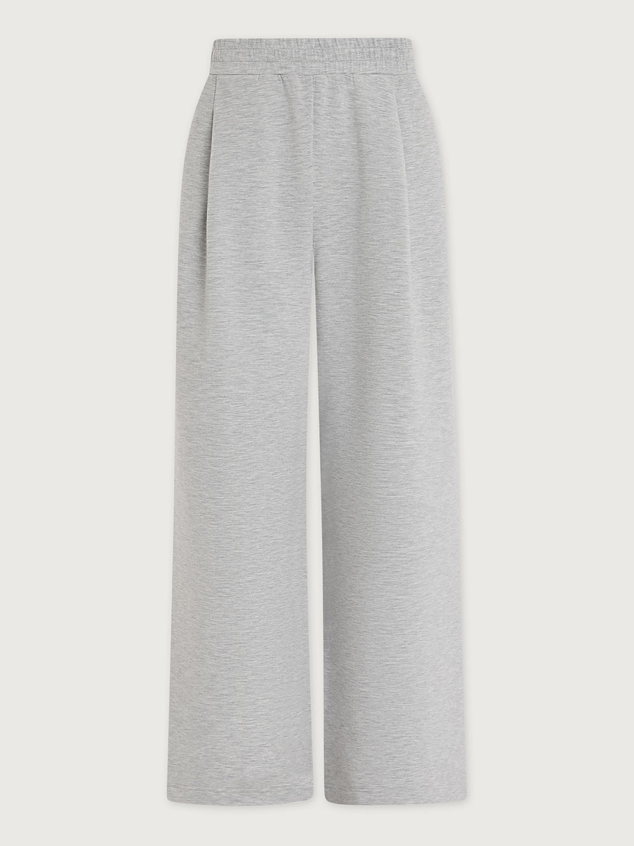 Varley - Hose Extra Wide Leg Light Grey Marl mit weitem Bein