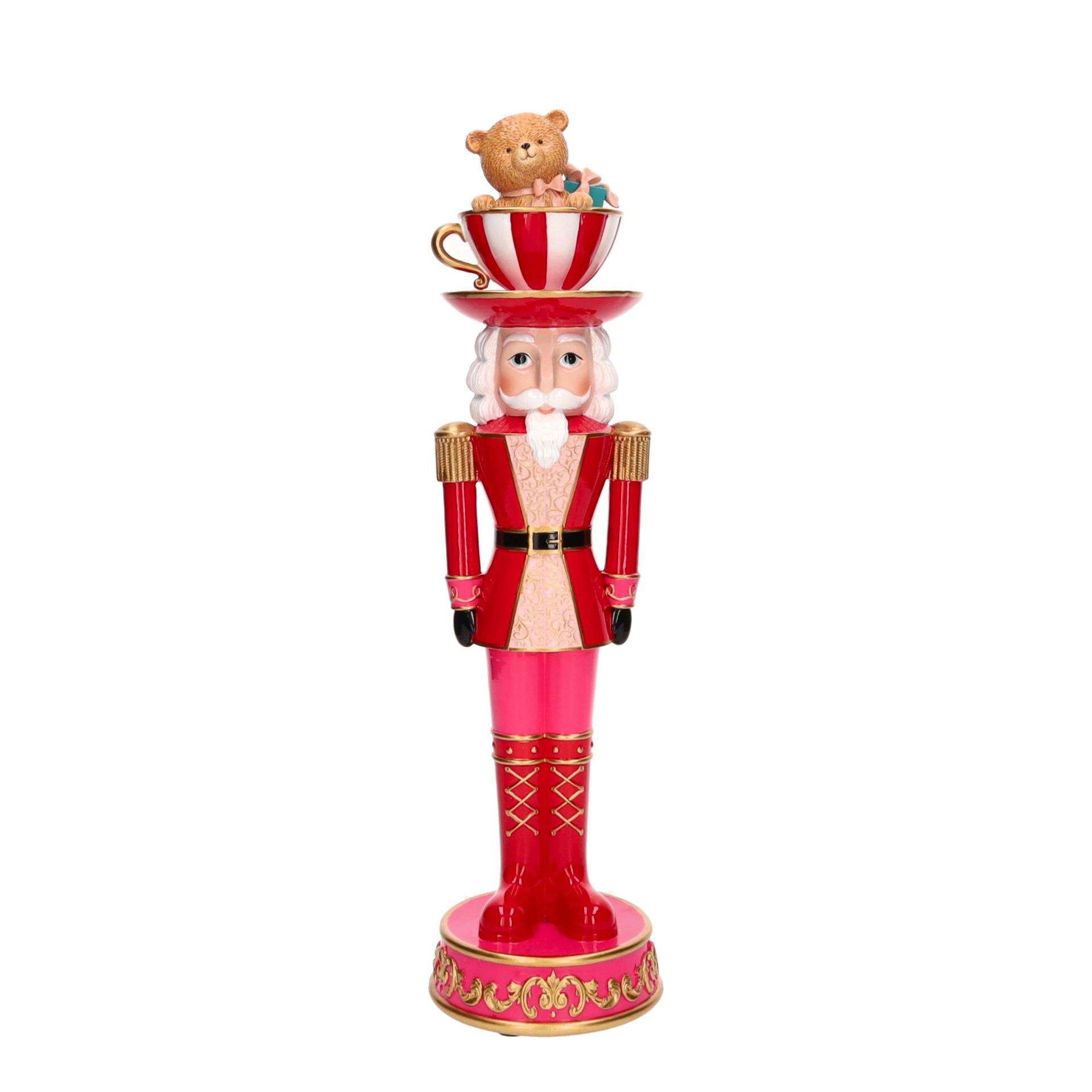 Gift Company - Nussknacker Noce Rot aus Kunstharz, 45 cm