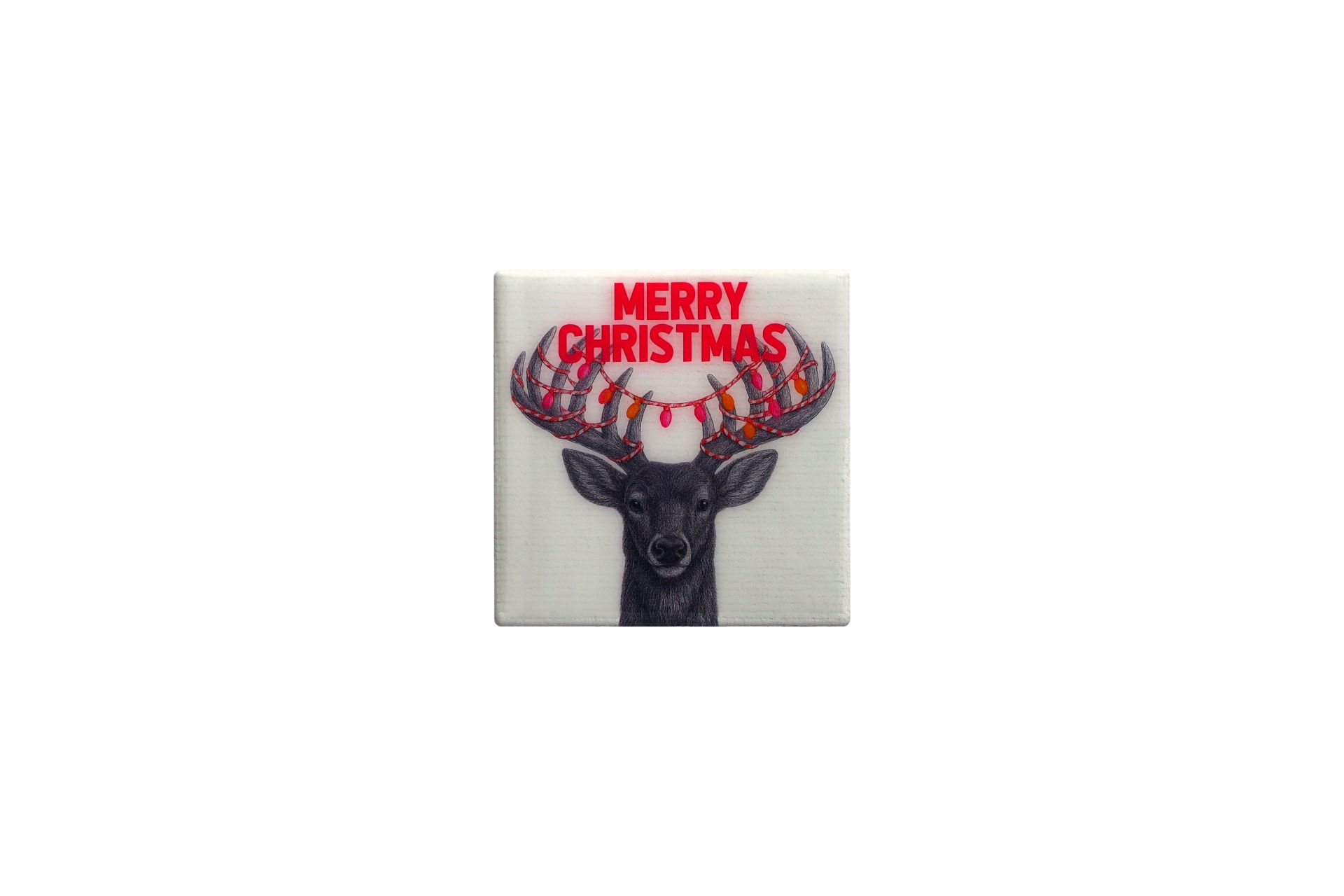 Gift Company - Love Tiles Untersetzer Merry Christmas Grau Terrakotta