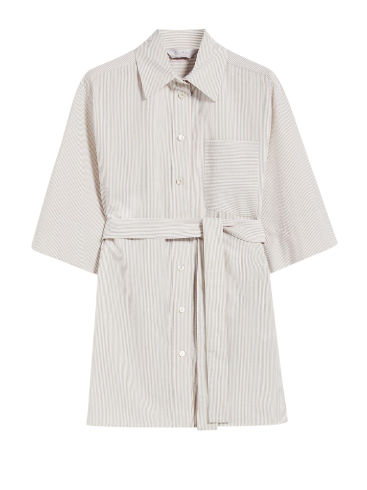 Max Mara - Tunika aus Seersucker