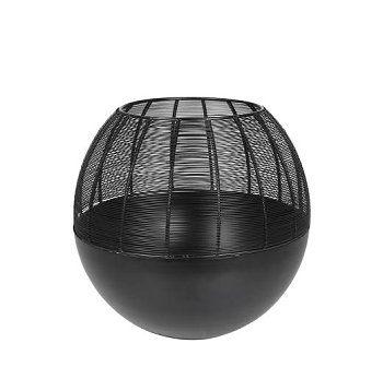 Windlicht Arya schwarz 41cm