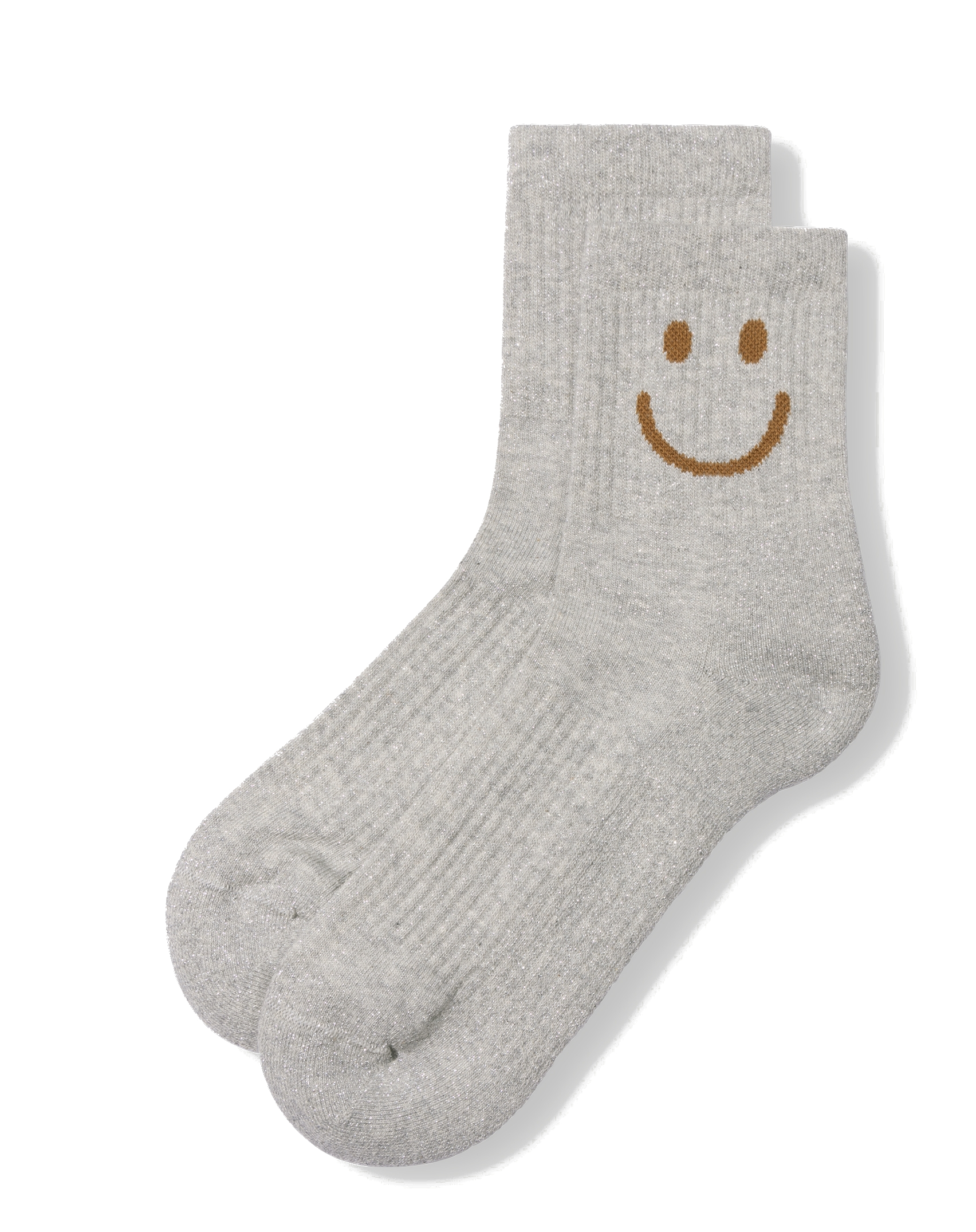 10 Days - Socks Smiley mit Lurex light grey
