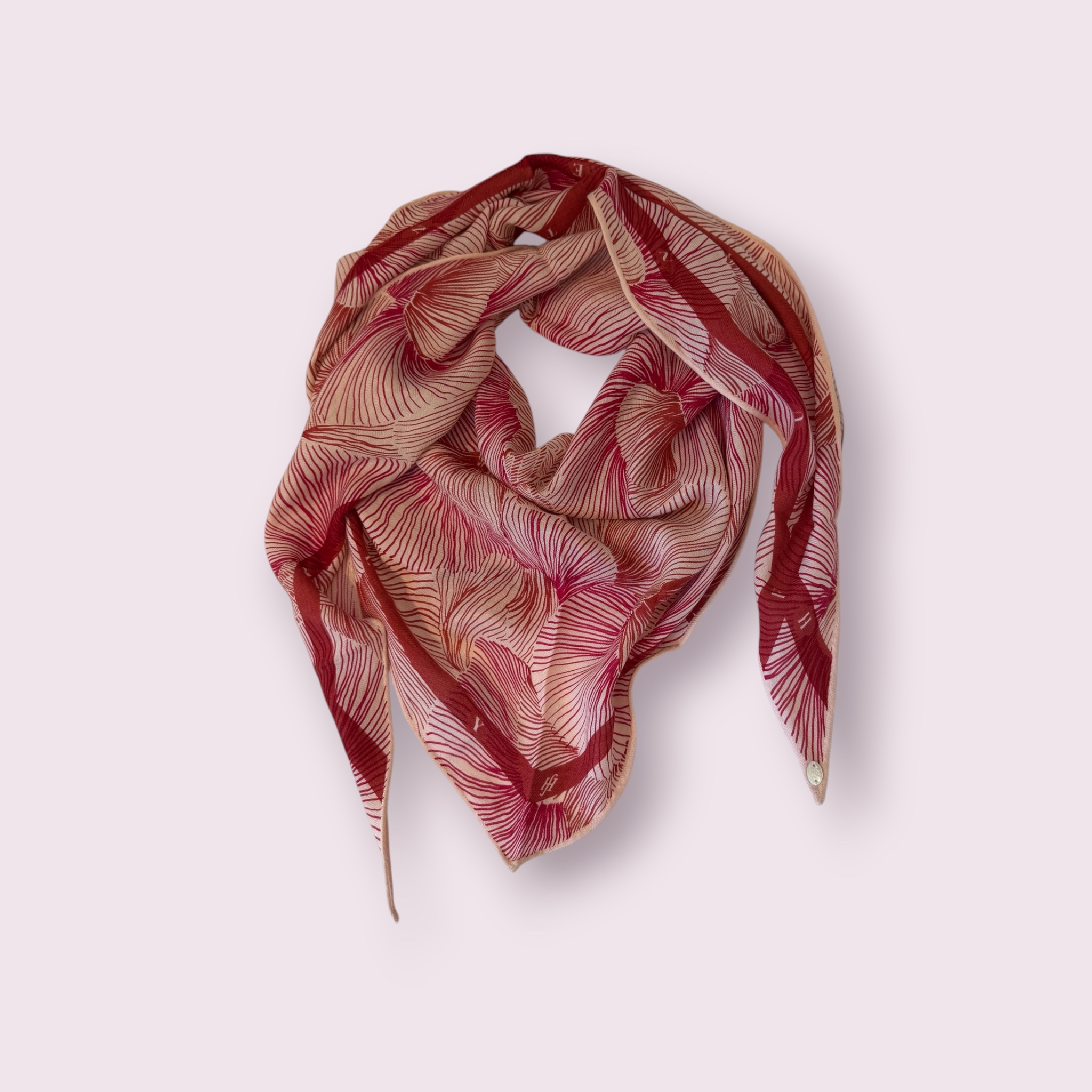 Friendly Hunting - Dreieckstuch Kite Seide/Cashmere Fluid pink/rot