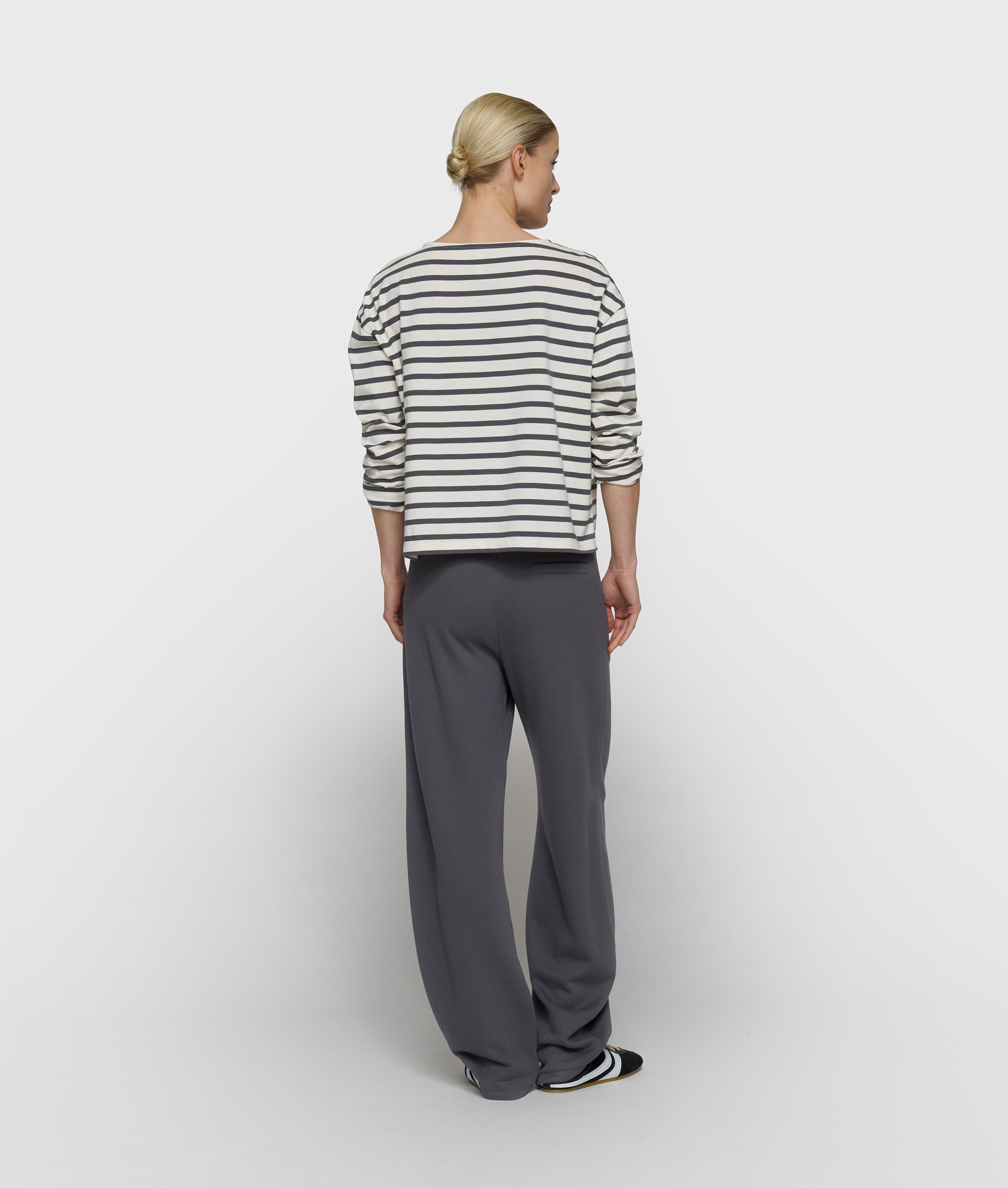 10 Days - Boat Neck Top Ecru Steel