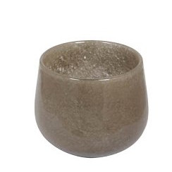 Windlicht Avora rund taupe