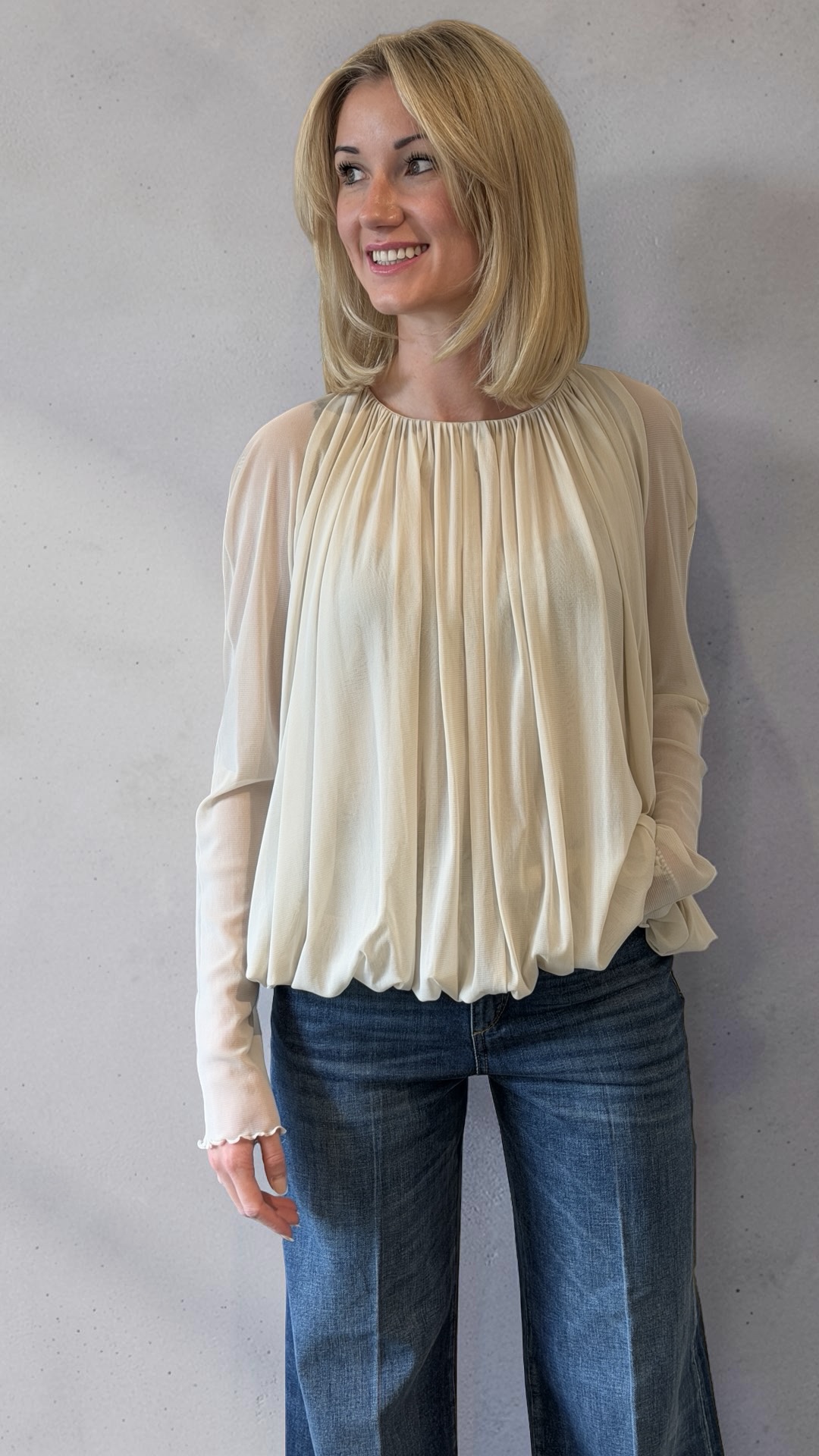Uli Schneider - Mesh Jersey Volume Shirt