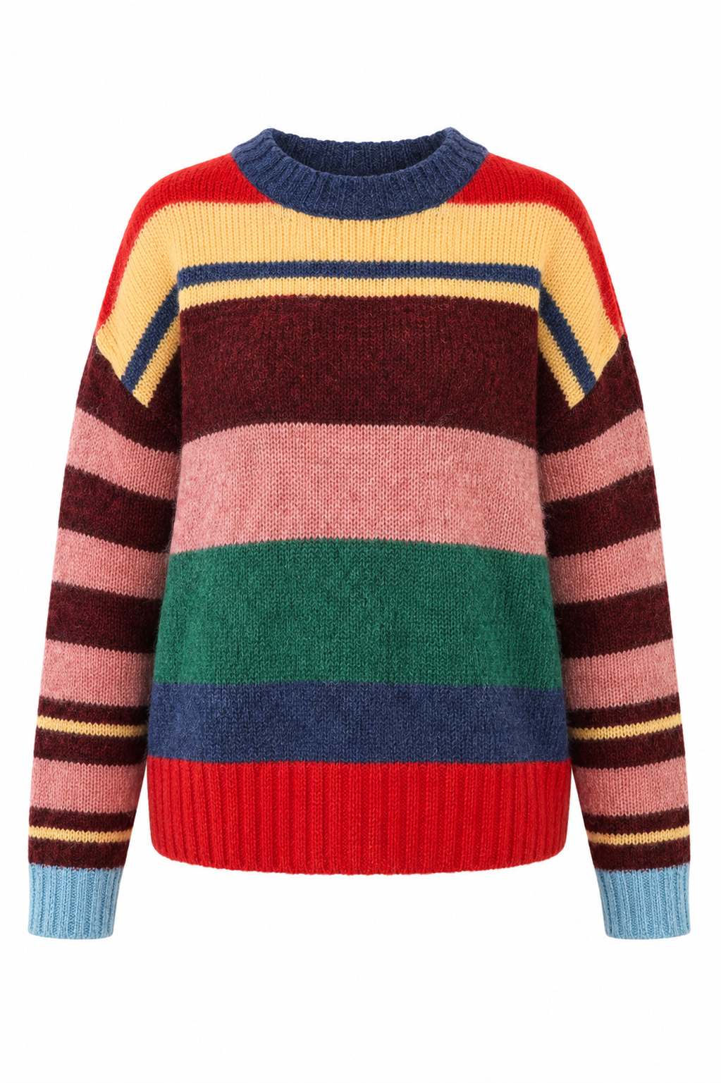 Odeeh - Strickpullover Multicolour Alpaka-Wollmix