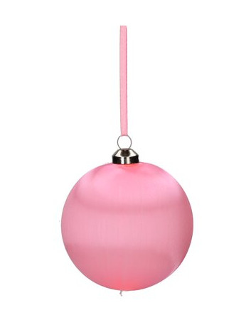 Leoni Living - Weihnachtskugel hellrosa