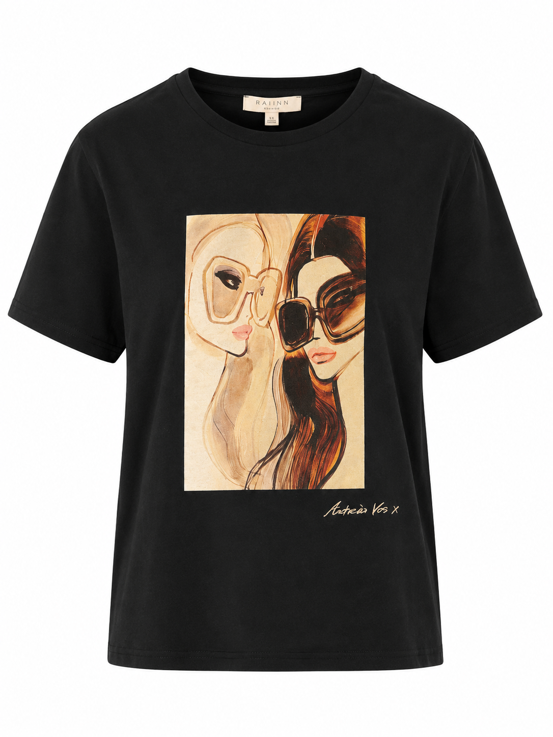 Railin - T-Shirt Chloé Sunnies Schwarz Baumwolle Art Print