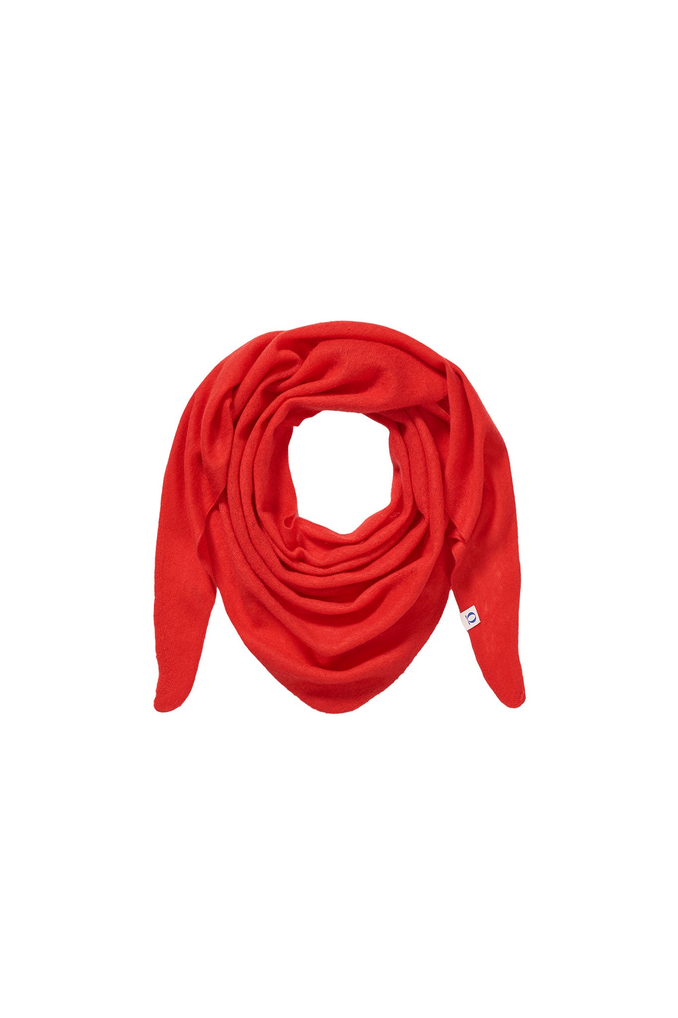 PURSCHOEN - Dreieckstuch Chili Red aus 100 % Kaschmir Einfarbiges Halstuch