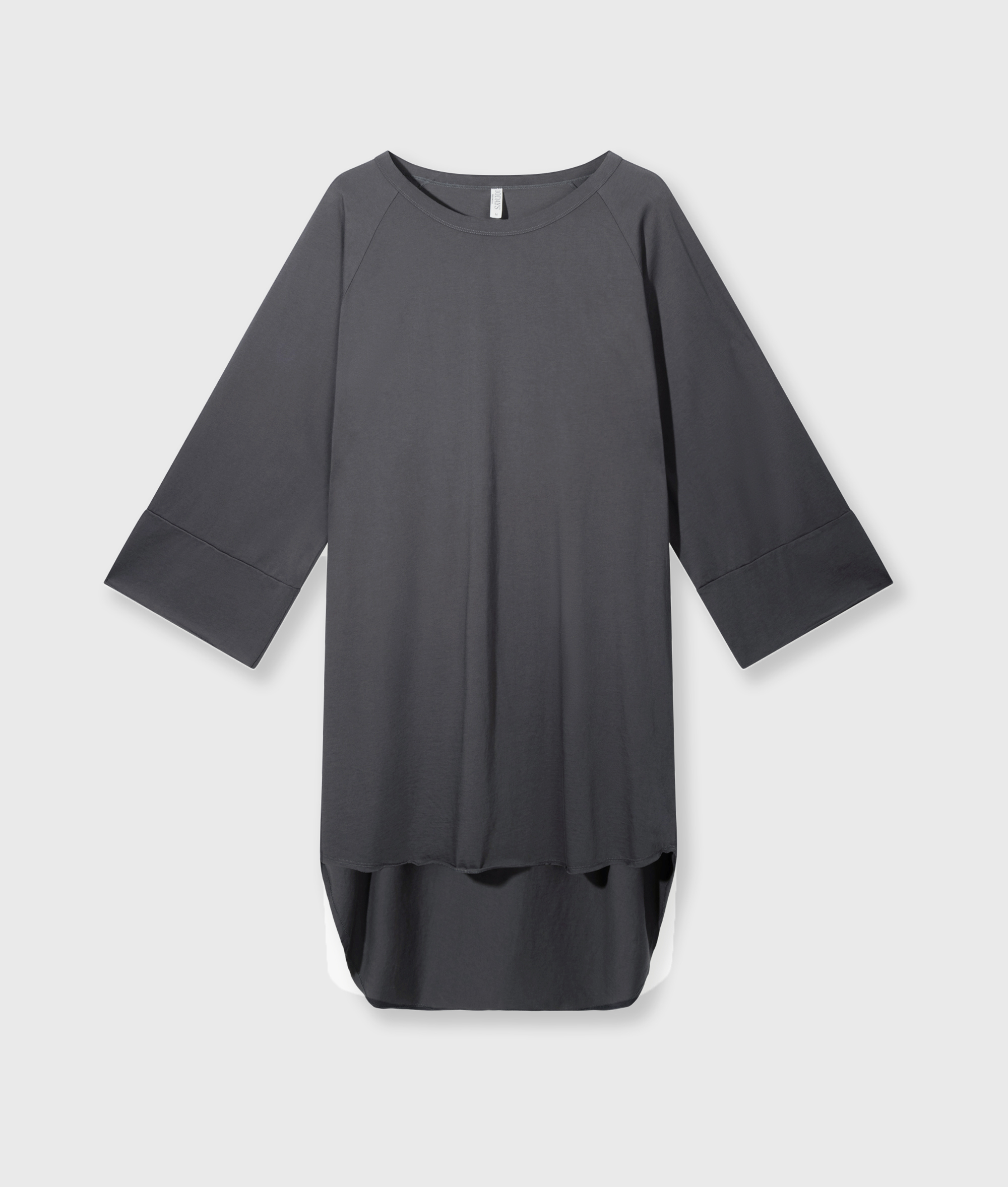 10 Days - Oversized Jerseykleid Steel Blue Organic Cotton