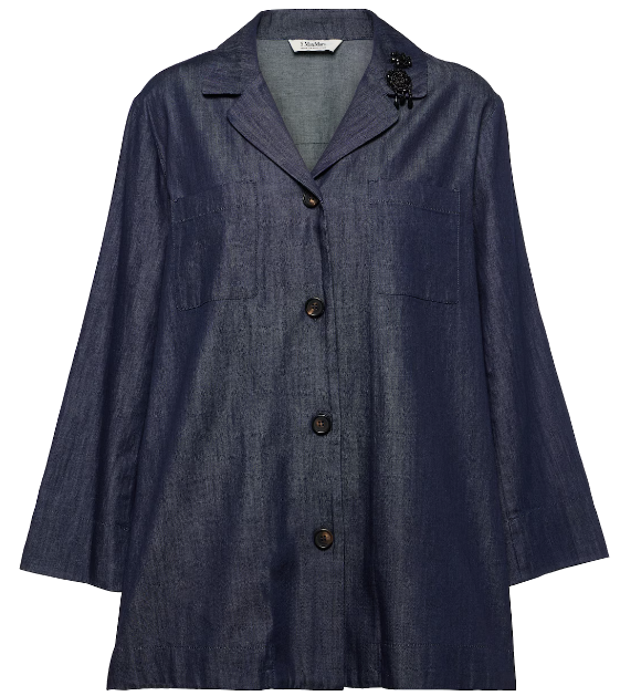 Max Mara - Bluse im Denim Look