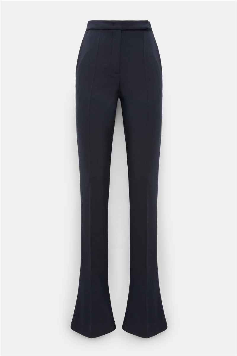 Dorothee Schumacher - Kickflare-Hose Refreshing Ambition Midnight Navy aus Schurwoll-Blend