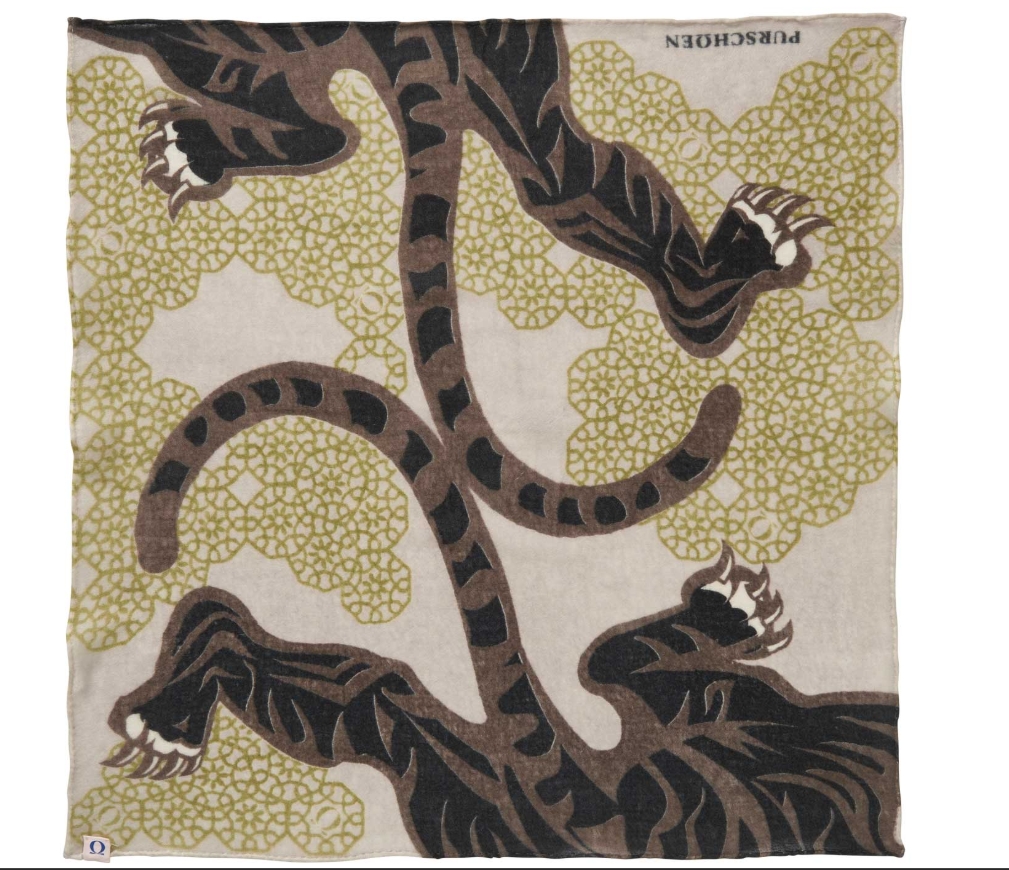 PUR SCHOEN - Nikkituch Bengal Tiger Nougat Cashmere