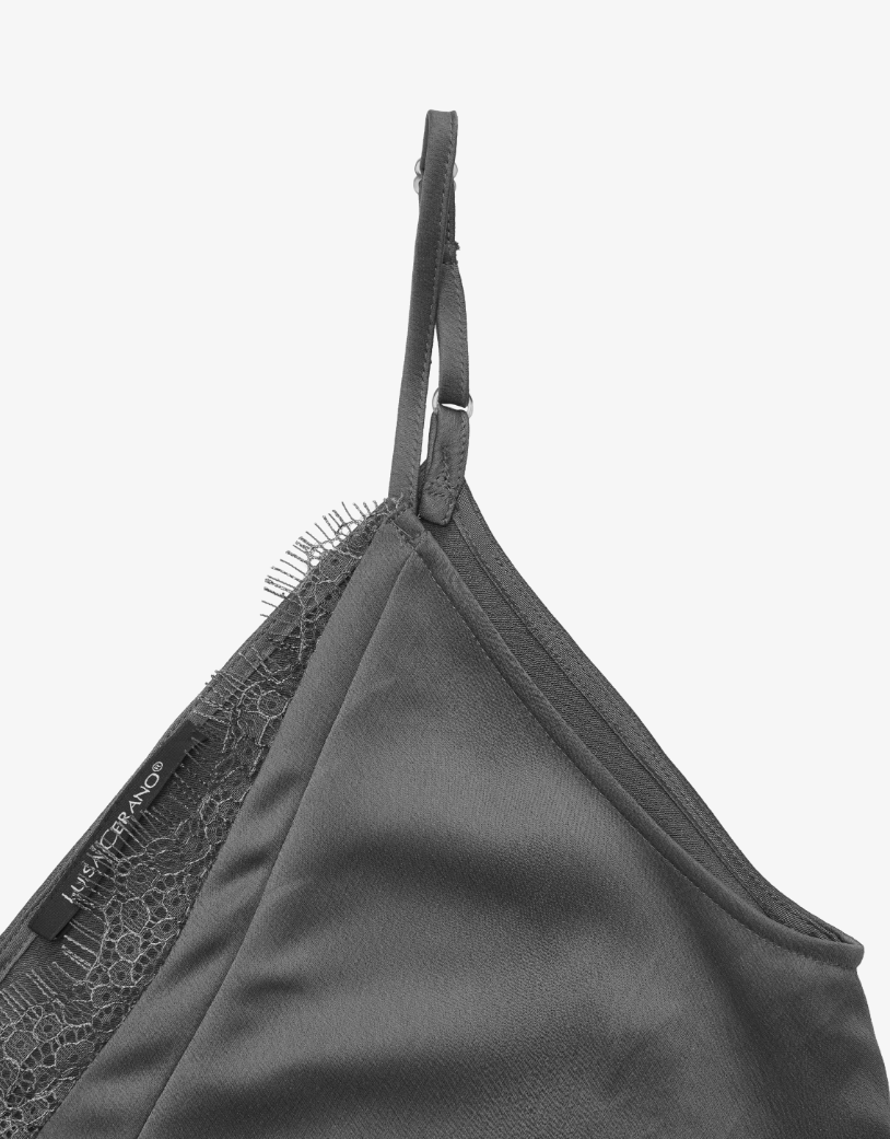 Luisa Cerano - Satin Lingerie Top mit Spitze