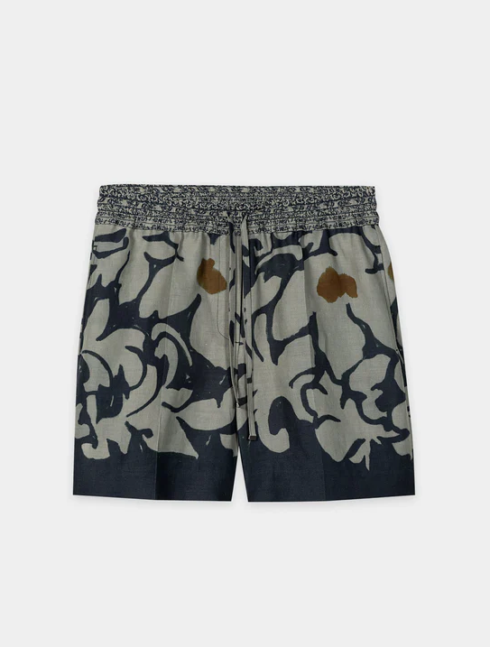 Luisa Cerano - Short mit Flower Print tinted blue