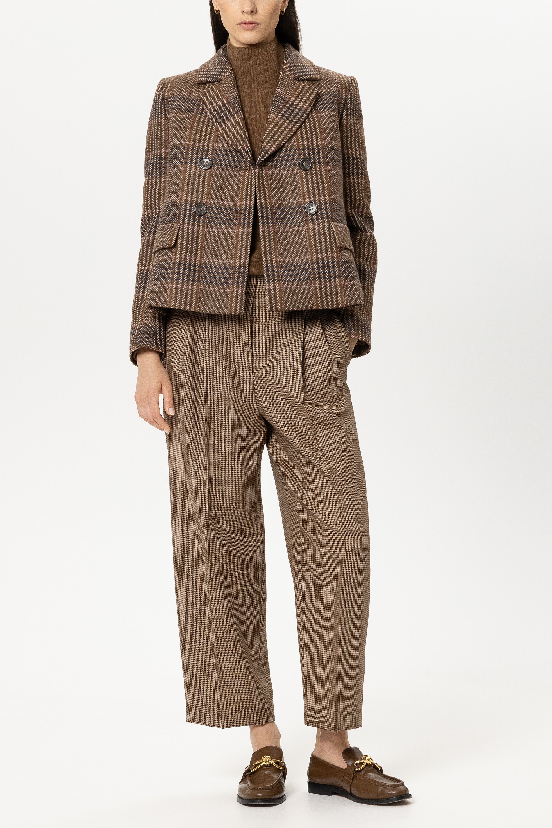 Luisa Cerano - Karo-Blazer Multi aus Schurwolle