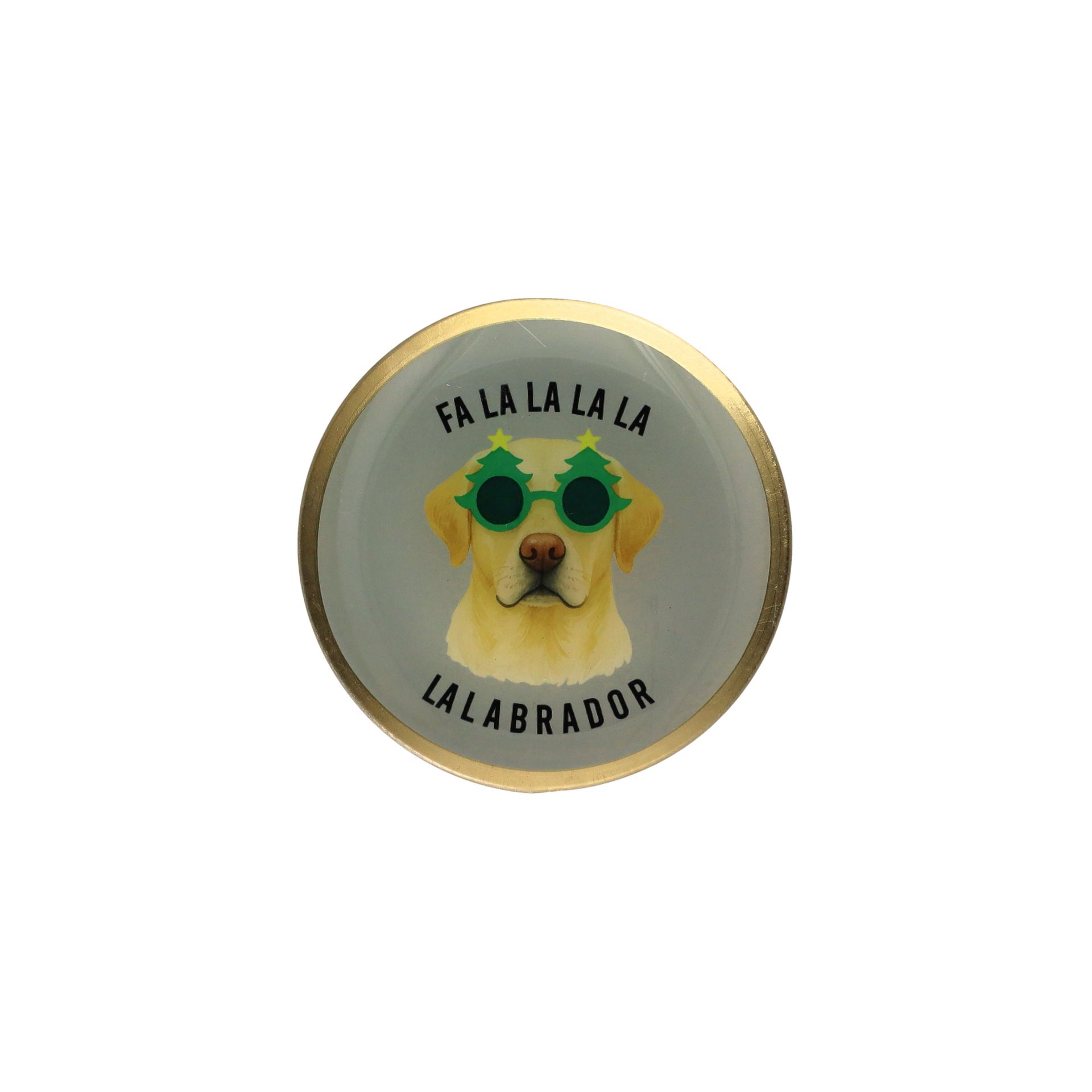 Gift Company - Love Plates Glasteller Labrador beige 13 cm