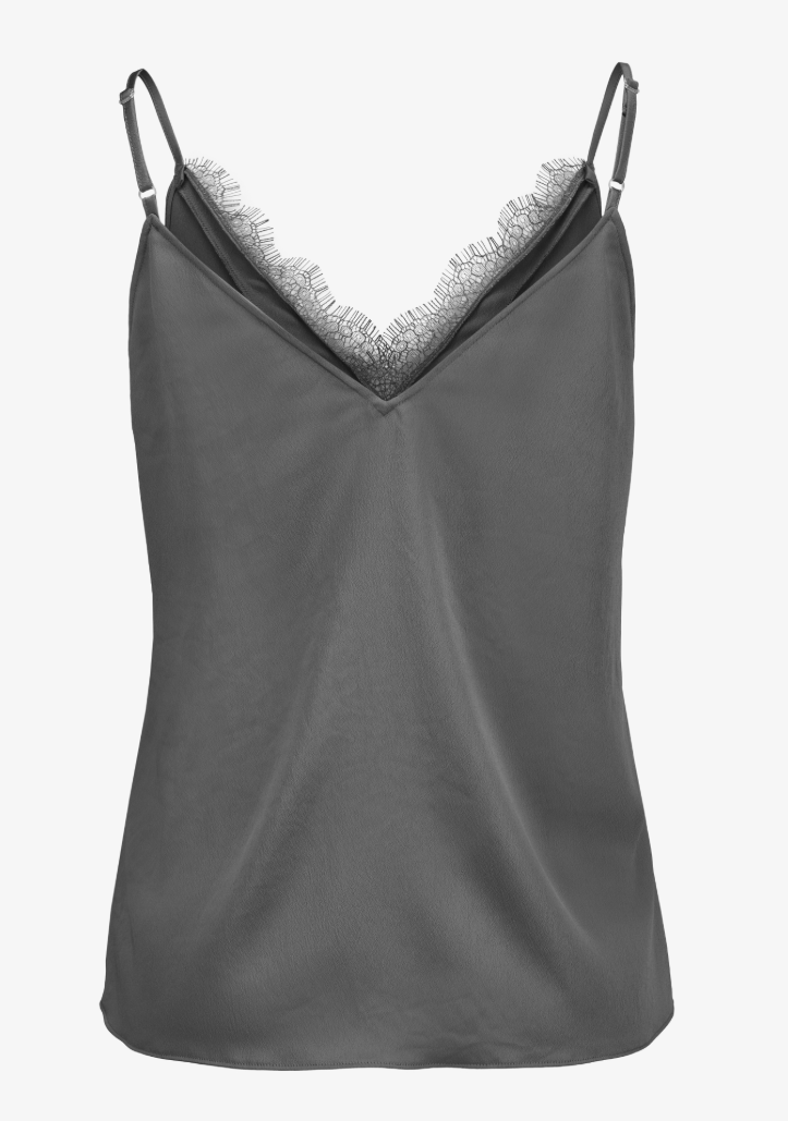 Luisa Cerano - Satin Lingerie Top mit Spitze