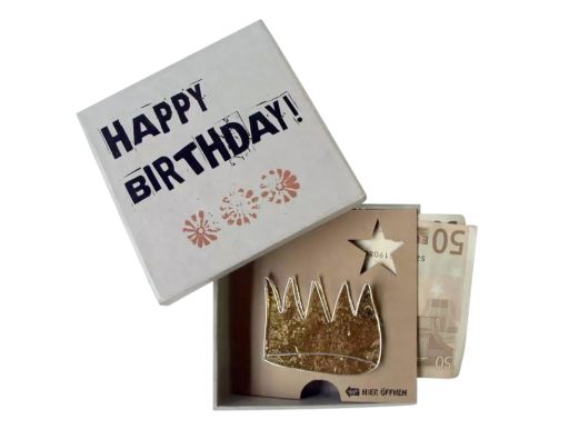 Geldgeschenkbox HAPPY BIRTHDAY
