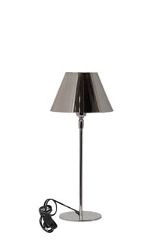 Lampe oval vernickelt 53cm