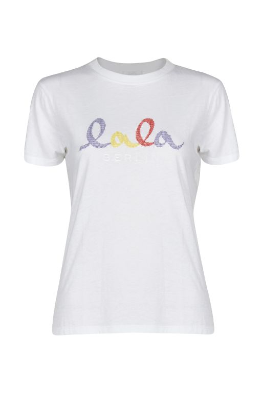 lala Berlin - T-Shirt mit buntem Logo
