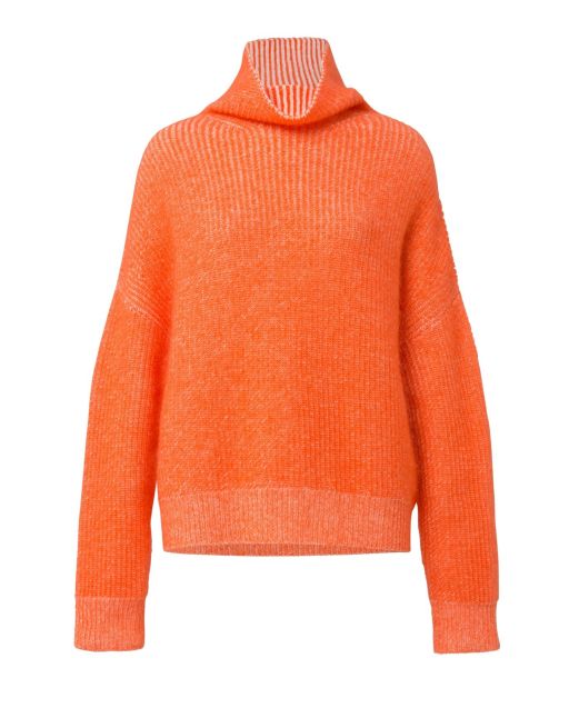 Dorothee Schumacher - Pullover mit Rollkragen-Silhouette Orange