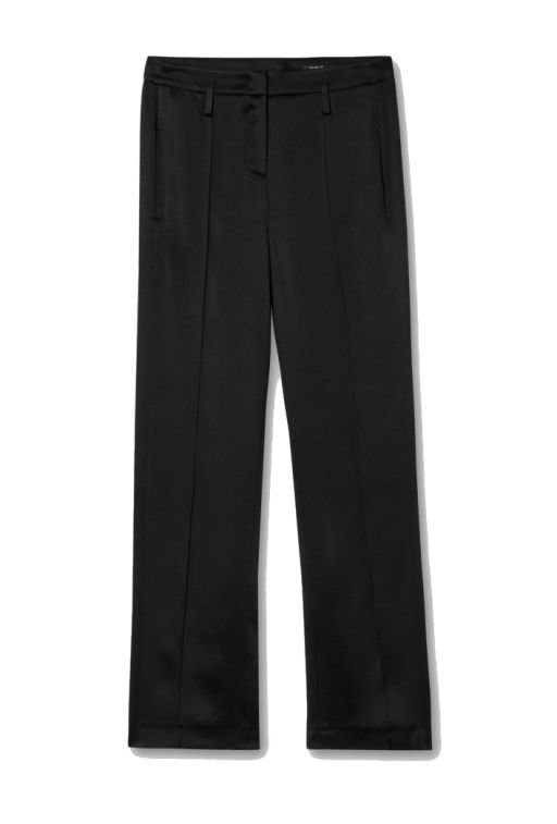 Luisa Cerano - Schwarze Fluid-Satin-Hose