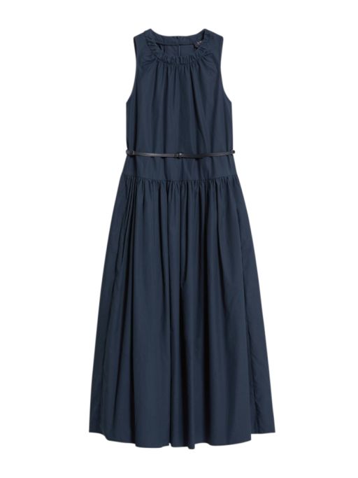 Max Mara - Kleid aus Popeline mit Gürtel