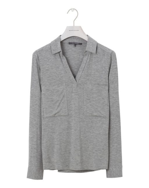 Rene Lezard - Viskoseshirt mit Brusttasche
