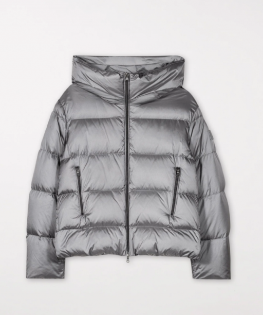 Luisa Cerano - Gesteppte Daunenjacke silver grey