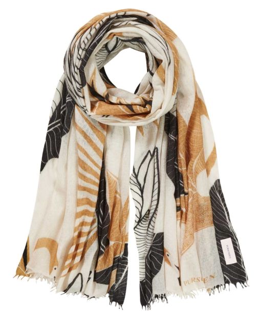 Pur Schoen Kaschmirschal Flamingo Woven – Fog