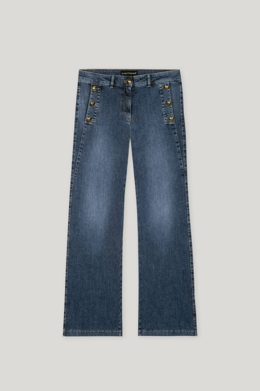 Luisa Cerano - Jeans mit Zierknöpfen