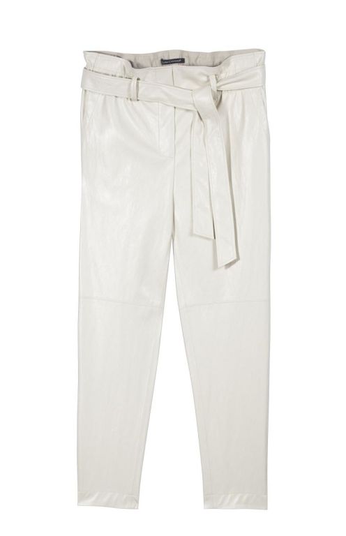 Luisa Cerano - Paperbag-Pants in Leder-Optik