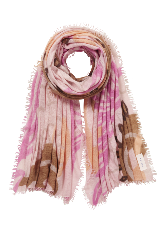 Pur Schoen - Kaschmirschal Underwold creme flieder