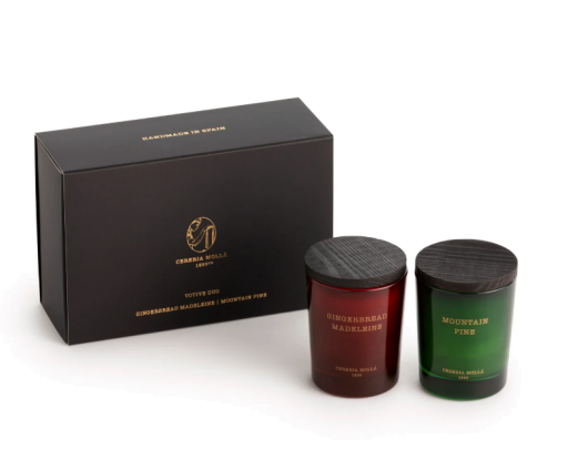 Cereria Molla - Kerzenset Gingerbread Madeleine & Mountain Pine 70gr