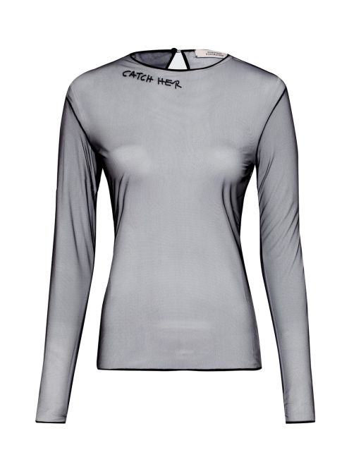 Dorothee Schumacher - Tüllshirt mit Strasselementen