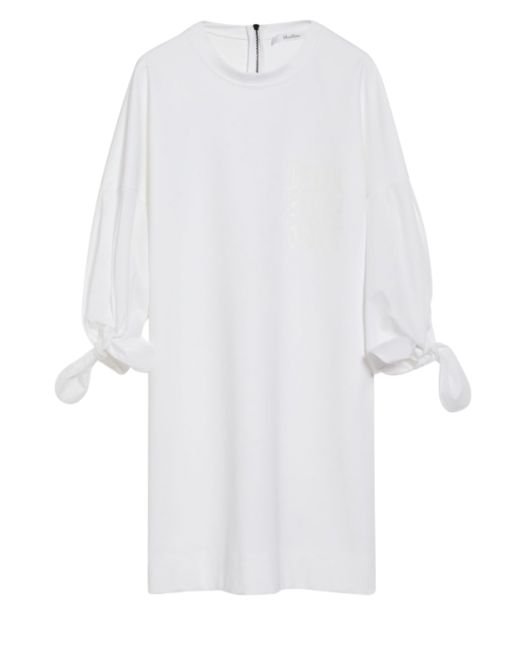 Max Mara - T-Shirt Kleid weiß