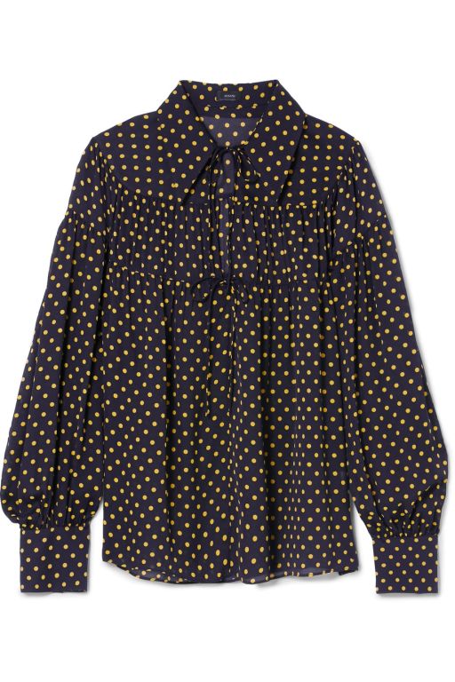 Joseph - Seiden Georgette Bluse mit Polka Dots