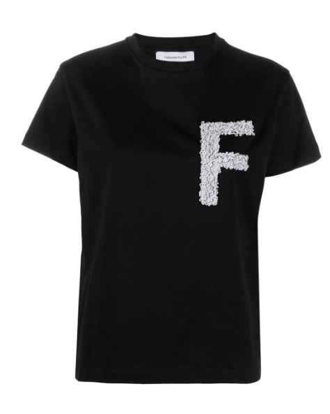 Fabiana Filippi - T-Shirt mit Logostickerei black