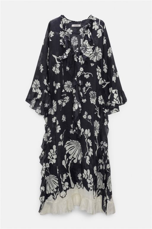 Dorothee Schumacher - Maxikleid aus bedrucktem Crinkle Ramie