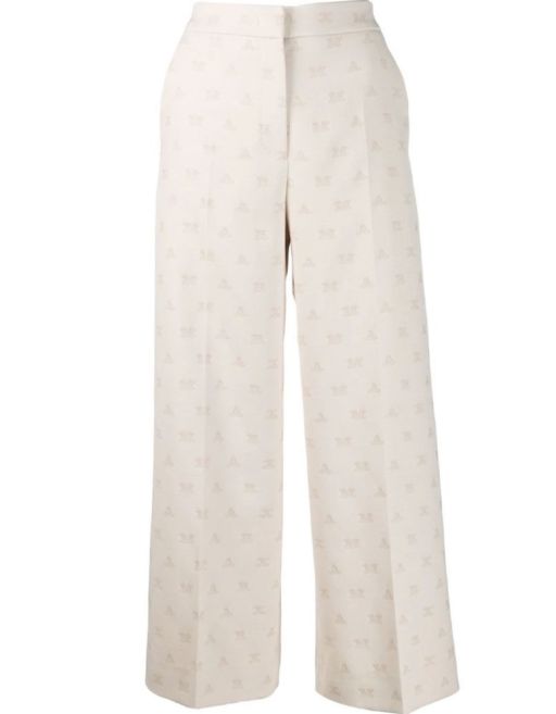 Max Mara - Jaquardhose mit Max Mara Gram Muster
