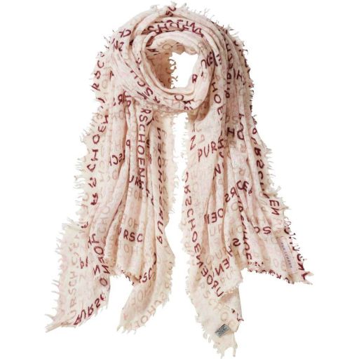 Pur Schoen - Cashmereschal All over Print hellbeige