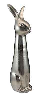 Figur Kelzo Hase silber