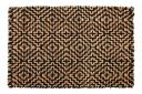 Jute Teppich Diamant Muster natur/schwarz Jute Teppich Diamant Muster natur/schwarz
