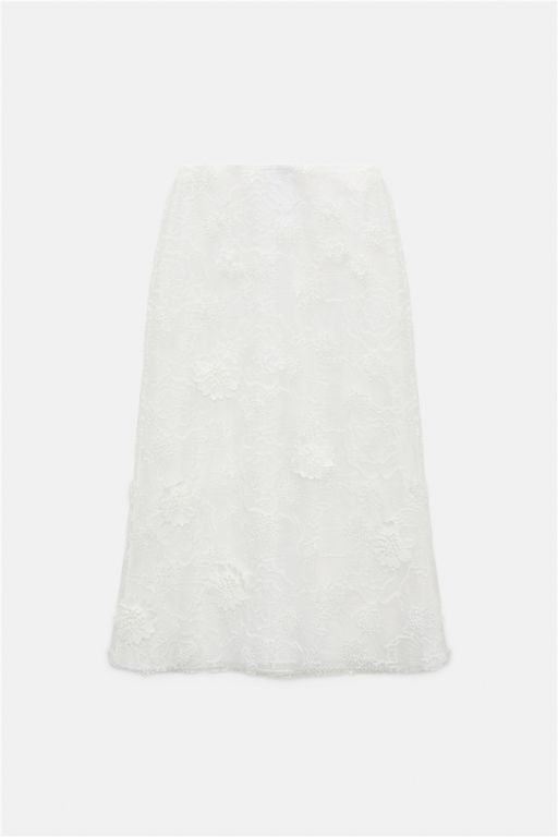 Dorothee Schumacher - Rock aus besticktem Organza pure white