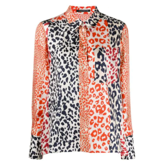Luisa Cerano - Seidenbluse im Animalmuster