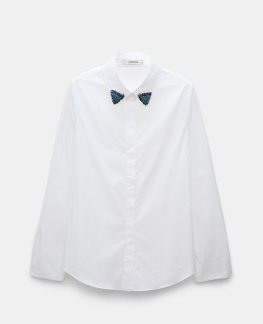 Dorothee Schumacher - Bluse mit besticktem Kragen